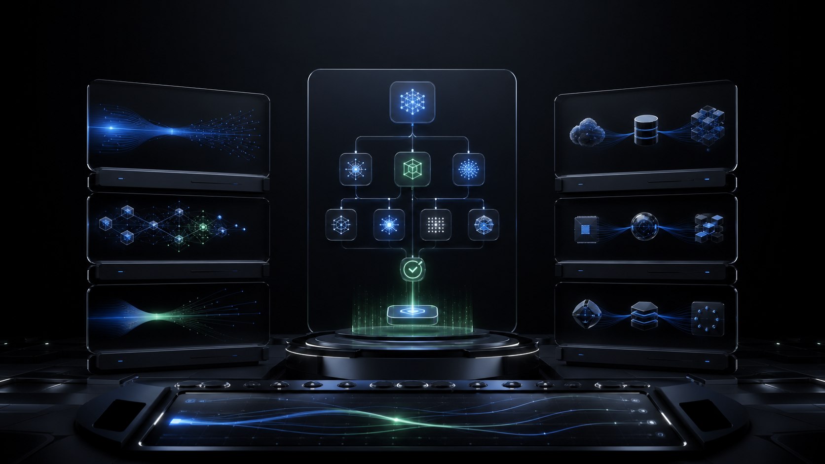 Layered enterprise agent stack separating orchestration, runtime tools, memory, evaluation, and human approval